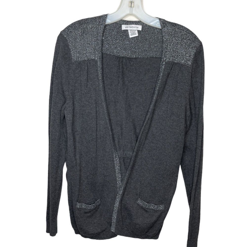 Liz Claiborne‎ Cardigan Sweater Gray
